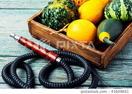 Oriental shisha with pumpkin Oriental shisha with pumpkin 43609681