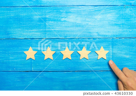 concept of the rating of hotels and restaurants 43610330