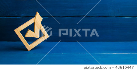 tick in government elections. Choice of candidate 43610447