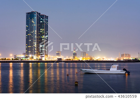 Ras Al Khaimah creek lake view,UAE 43610559