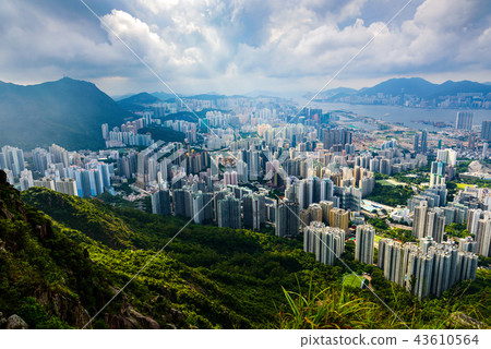 Hong Kong cityscape landmark view from Lion rock 43610564