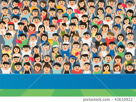 Watching sports illustration 43610912