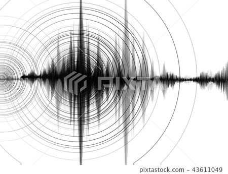 Earthquake Wave High richter scale 43611049