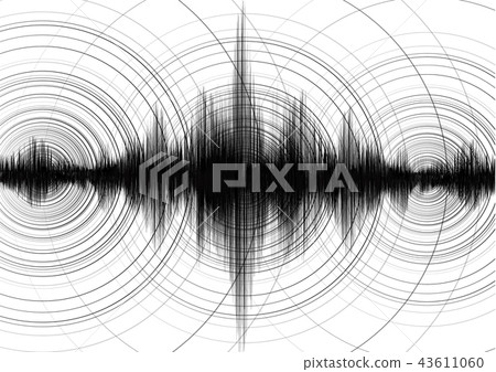Center of power Earthquake Wave 43611060
