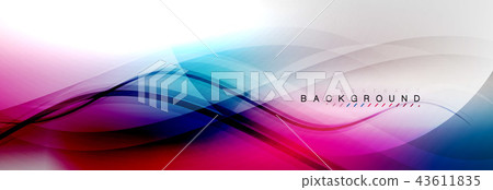 Smooth flowing wave motion concept background Smooth flowing wave motion concept background 43611835