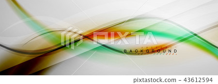 Smooth flowing wave motion concept background Smooth flowing wave motion concept background 43612594