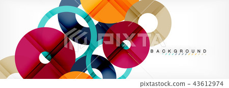 Modern geometrical abstract background 43612974