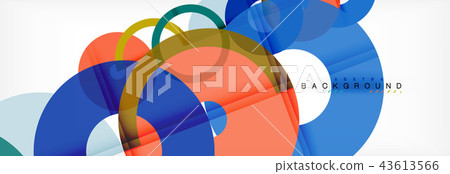 Geomtric modern backgrounds, rings abstract template 43613566