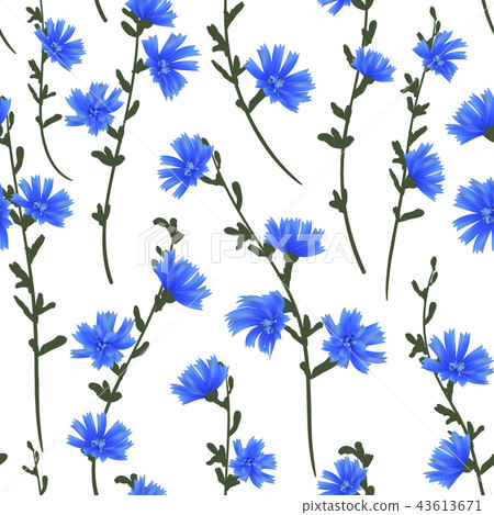 Cute Floral pattern in the small flower. "Ditsy print". Motifs scattered random. Seamless vector 43613671