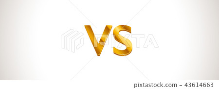 VS (Versus) design concept with empty space. Blank 43614663