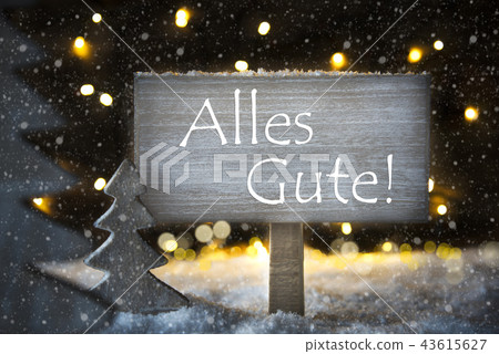 White Christmas Tree, Alles Gute Means Best Wishes 43615627