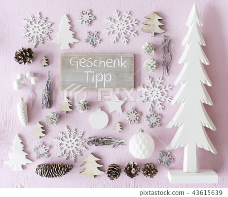 Christmas Decoration, Geschenk Tipp Means Gift Tip Christmas Decoration, Geschenk Tipp Means Gift Tip 43615639
