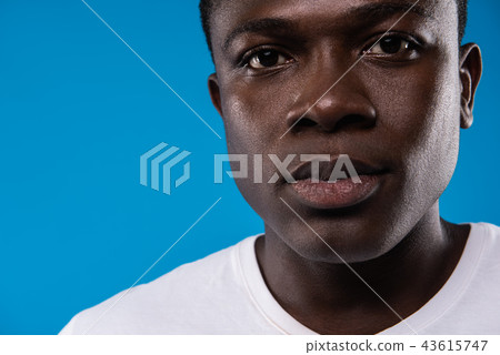 Serene man posing and looking at camera Serene man posing and looking at camera 43615747