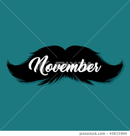 Moustaches Blog Post Template for November... - Stock Illustration ...