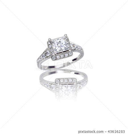 Beautiful Diamond Wedding band engagement ring 43616283