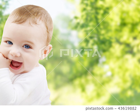 close up of sweet little baby close up of sweet little baby 43619882