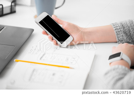 web designer creating mobile user interface web designer creating mobile user interface 43620719