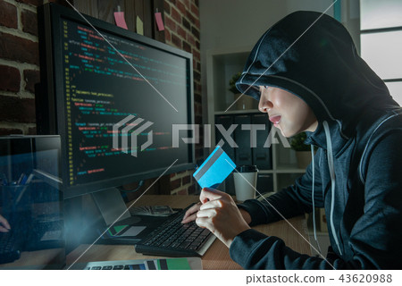 pretty hacker ready for internet crimes. pretty hacker ready for internet crimes. 43620988
