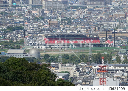 新東大阪市花園橄欖球場(來自Ichioka Park) 新東大阪市花園橄欖球場(來自Ichioka Park) 43621609