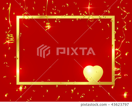 gold frame background 43623797