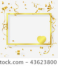 gold frame background 43623800