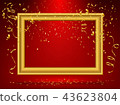 gold frame background 43623804