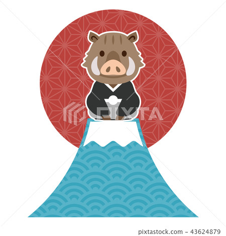 十二生肖黃山富士山 43624879