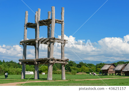 [Aomori City, Aomori Prefecture] The Sannai Maruyama Site in early summer is a season with dazzling greenery 43625157