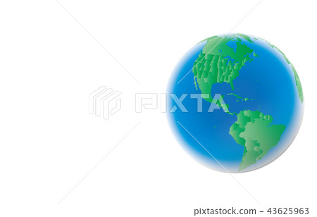 Earth America state blue green 3 43625963
