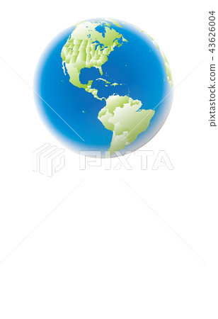 Earth America state blue green gras 43626004