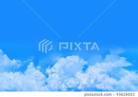 Clouds floating in the clear sky - Stock Illustration [43626081] - PIXTA