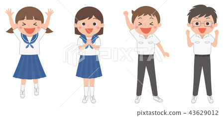 喜悅學生夏天的衣服 喜悅學生夏天的衣服 43629012