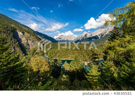 Zugspitze Peak and Blindsee - Austria and Germany 43630581