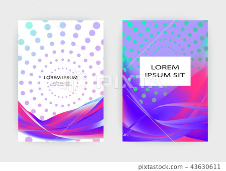Fluid liquid shapes Wavy geometric background 43630611