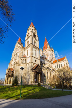 Church at Mexikoplatz in Vienna Austria Church at Mexikoplatz in Vienna Austria 43631826