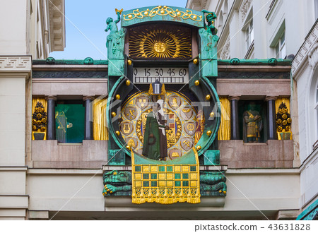 Ankeruhr Clock in Hoher Markt - Vienna Austria Ankeruhr Clock in Hoher Markt - Vienna Austria 43631828