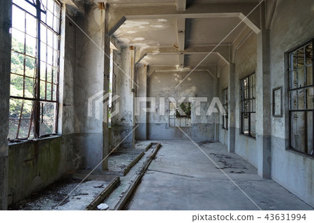 Abandoned power plant site inside Front view Side view Abandoned power plant site inside Front view Side view 43631994
