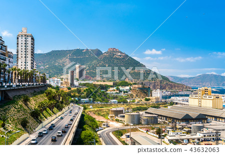 Seaside boulevard in Oran, a major Algerian city Seaside boulevard in Oran, a major Algerian city 43632063