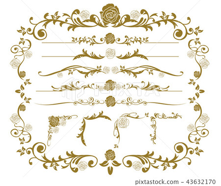 decorative border, frame, set 43632170