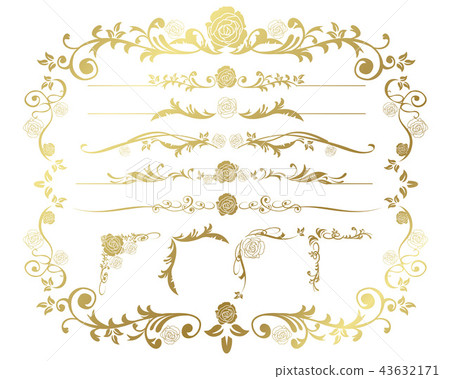 decorative border, frame, set 43632171