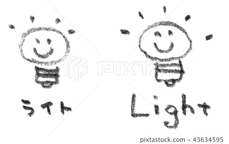 Light bulb glowing illustration 43634595