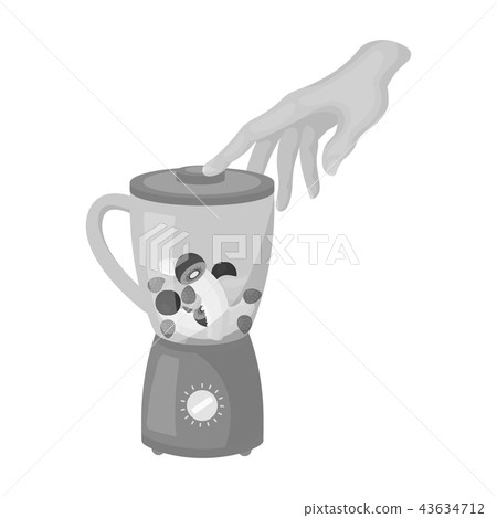 Blender, single icon in monochrome style.Blender, vector symbol stock illustration web. 43634712