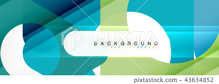 Abstract geometric background. Modern overlapping triangles. Unusual color shapes for your message 43634852