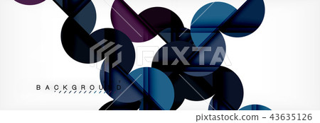 Modern geometrical abstract background - circles. Business or technology presentation design Modern geometrical abstract background - circles. Business or technology presentation design 43635126