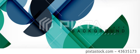 Circle abstract background, geometric illustration 43635173