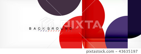Circle modern geometrical abstract background illustration Circle modern geometrical abstract background illustration 43635197