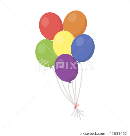 Balloon icon cartoon. Single gay icon from the big minority, homosexual cartoon. 43635462