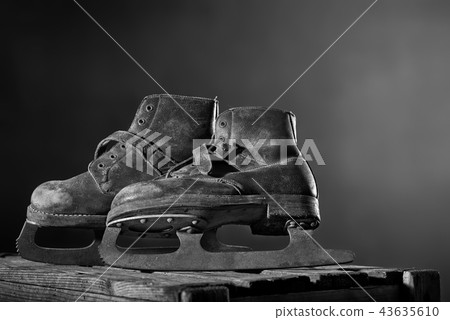 Old Rusty Ice Scates in the Attic Old Rusty Ice Scates in the Attic 43635610