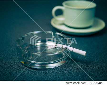 Smoking cigarette smoke 43635859