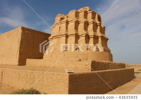 Gwangchang Fortress World Heritage Silk Road Turpan Xinjiang China 43635935
